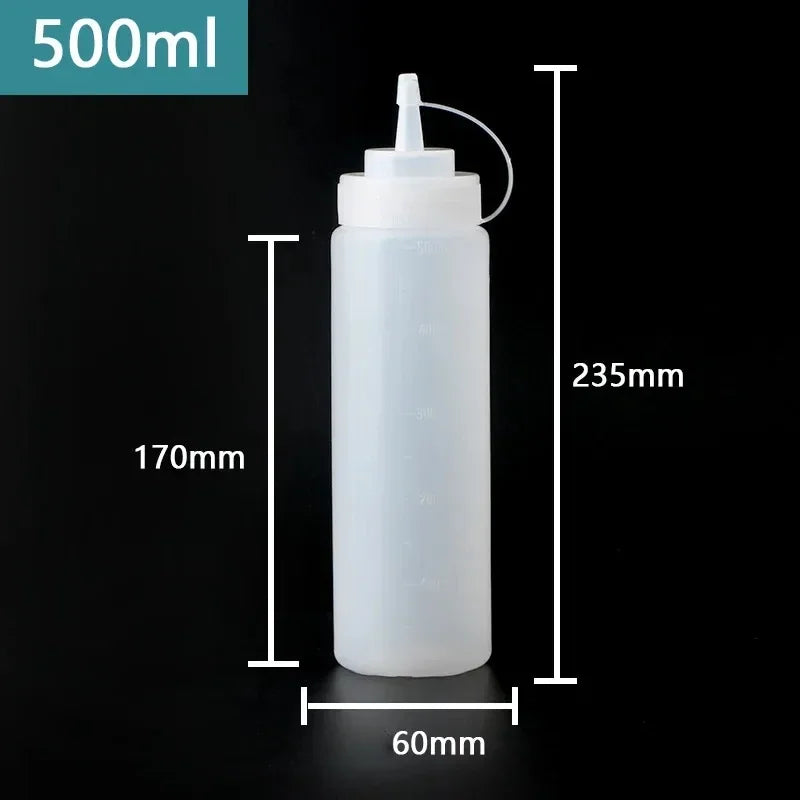 Auslaufsichere Squeeze Flasche für Ketchup Öl Sauce 250-680ml