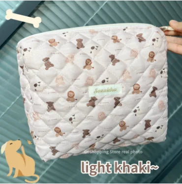 Große Kosmetiktasche Damen Kleine Aufbewahrungstasche mit Reißverschluss