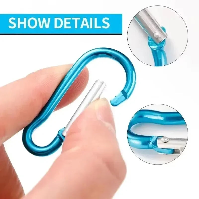Bunte Aluminium-Karabiner: Robust - leicht, Sets mit 5, 20 oder 100 Stück