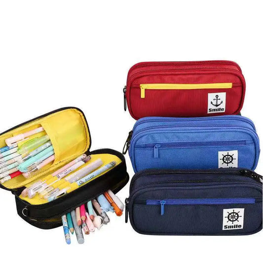 3-Lagiges Federmäppchen Organizer Groß Kawaii Stifttasche Schule Büro Uni