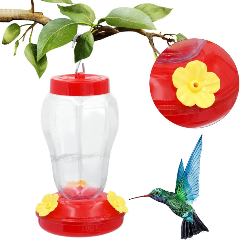 Kunststoff Kolibri Futterspender Hängend mit Blumenauslass für Garten