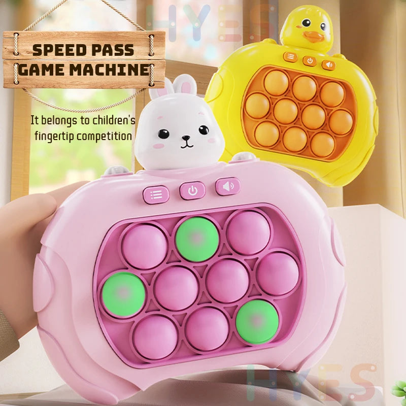 Quick Push Bubble Game mit Licht - Sound für Kinder - Erwachsene Stressabbau