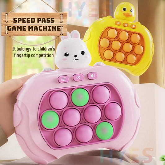 Quick Push Bubble Game mit Licht - Sound für Kinder - Erwachsene Stressabbau