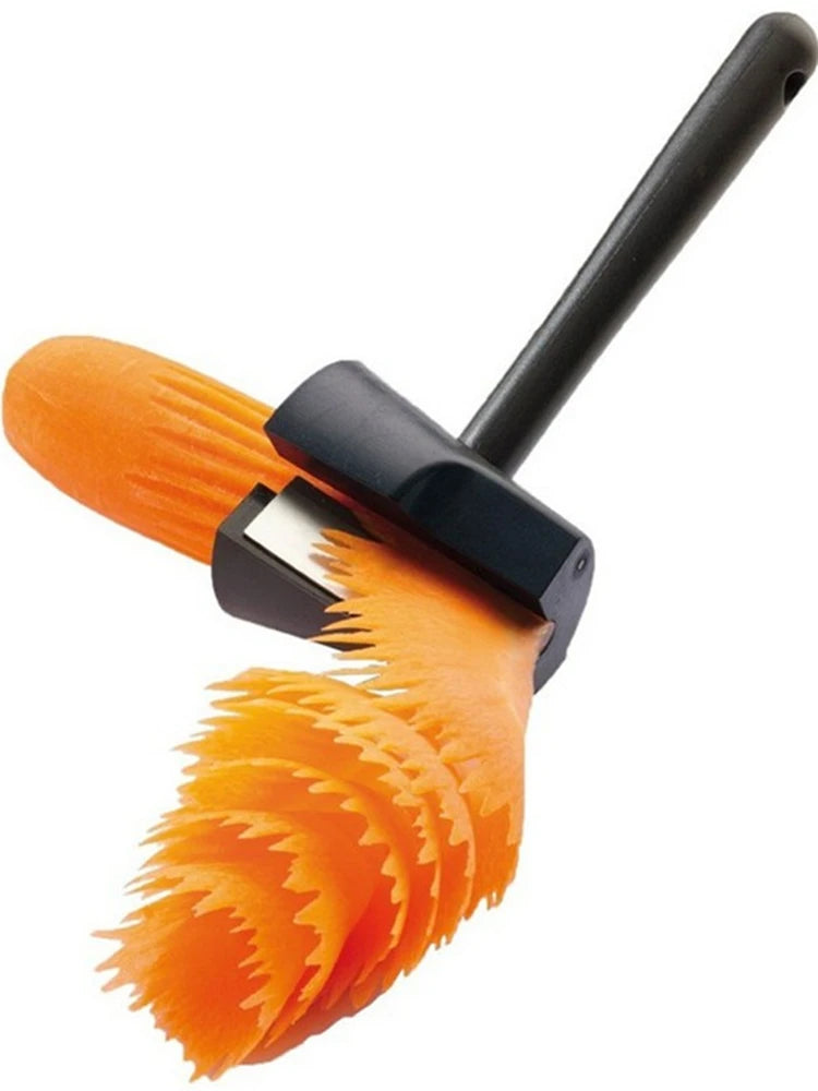 Gezacktes Obst und Gemüse Messer Slicer Shredder Julienne Küchenhelfer