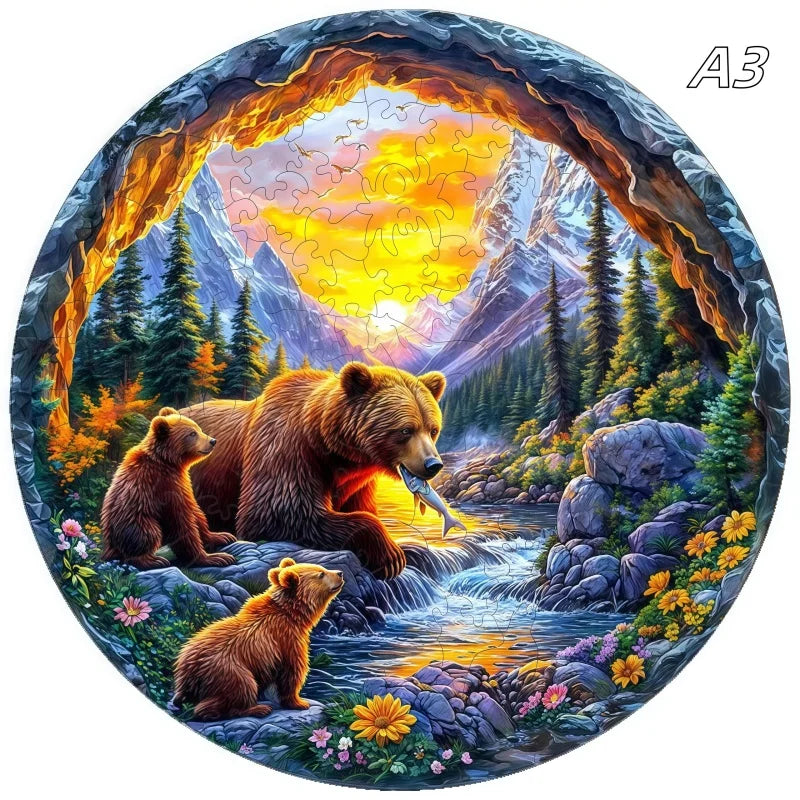 Entspannendes 3D Holzpuzzle für Kreative zur stressfreien Freizeit