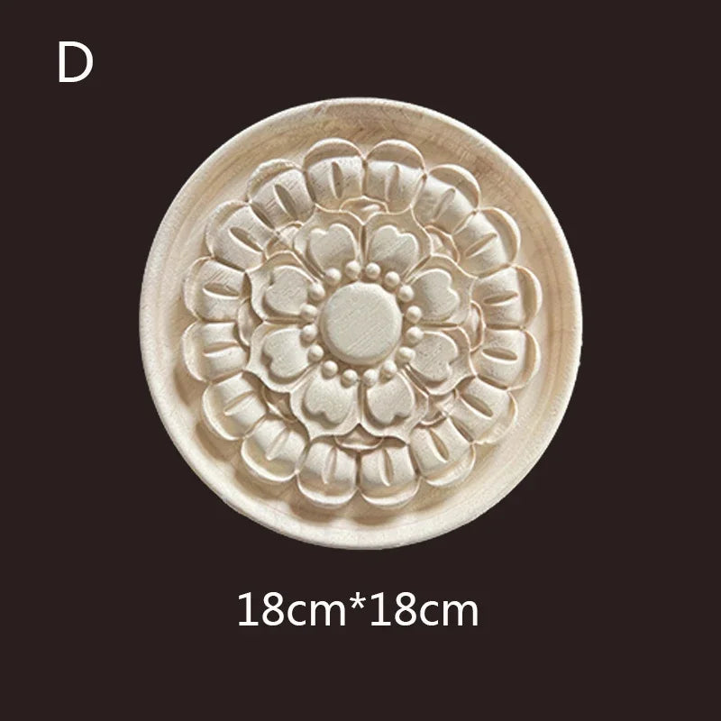 Geschnitzte Holzapplikationen für Möbel und Heimdekoration Basteln