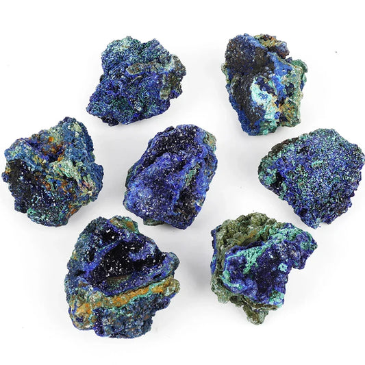 Natürlicher Azurit-Malachit Geode Kristall – Heilstein Deko Sammlerstück