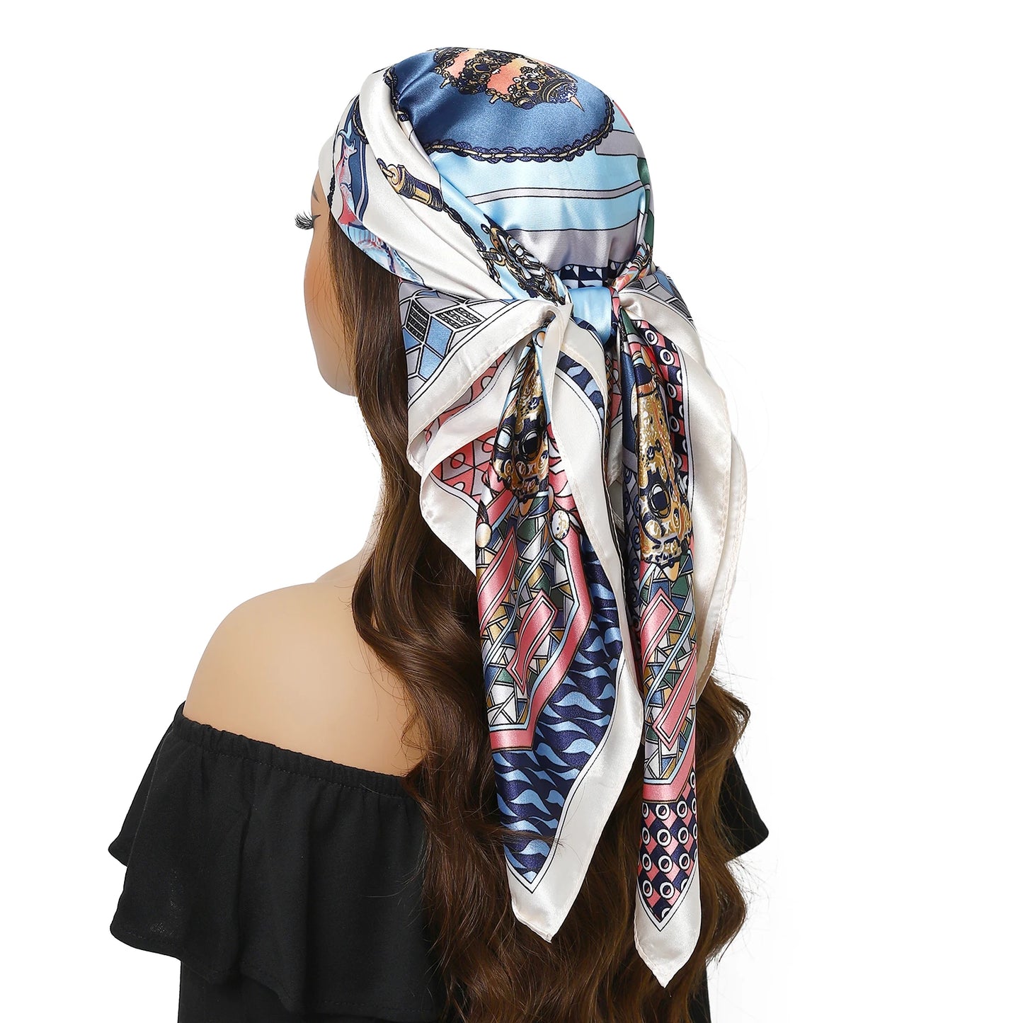 Stilvolles Polyester Halstuch für Damen - Vielseitiger Retro Look