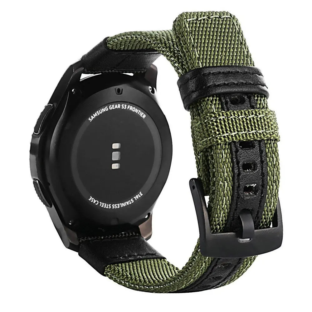 Nylon Sport-Uhrenarmband 18cm für diverse Smartwatch Modelle 20/22mm