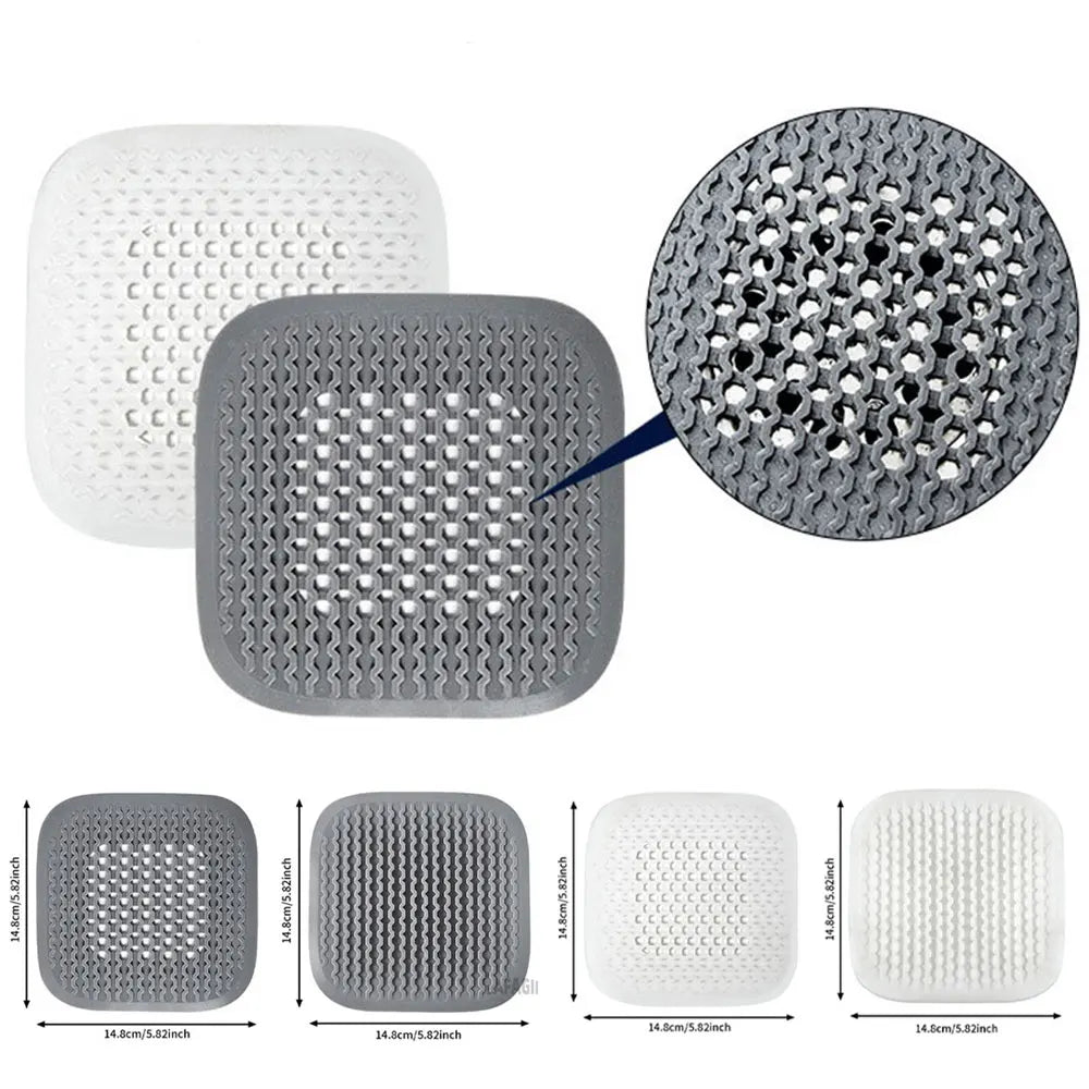 Silikon Abflusssieb Haarstopper für Bad Dusche Küche Waschbecken Bodenablauf