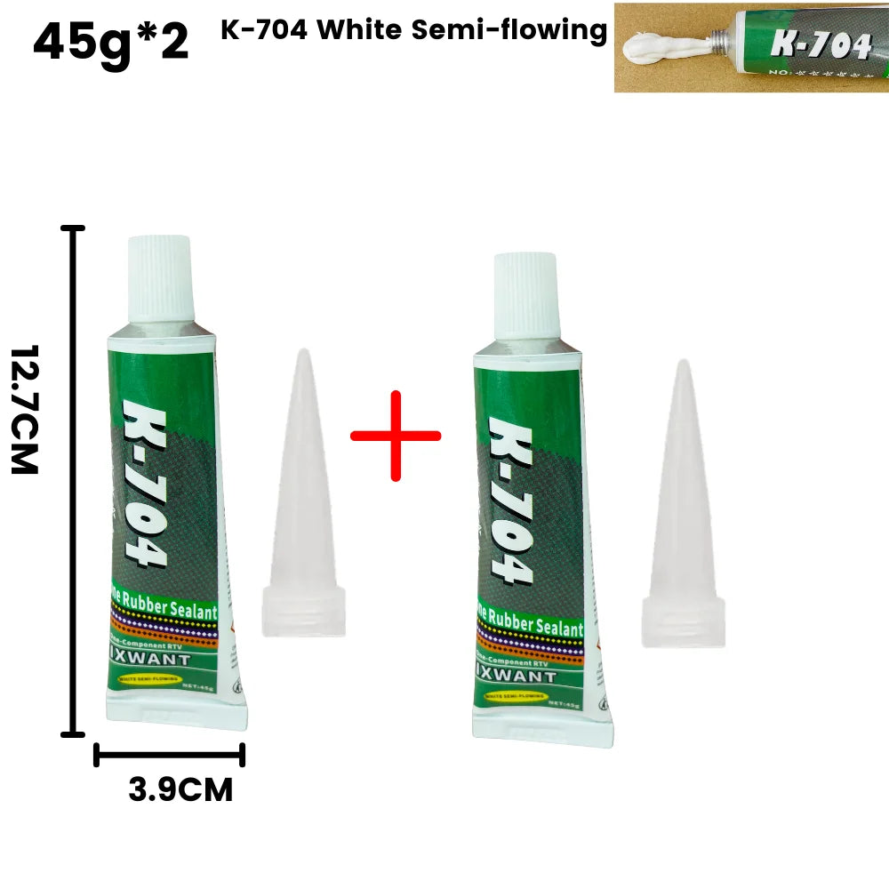 Silikon Dichtungskleber 45g in Schwarz Weiß Transparent für Elektronik