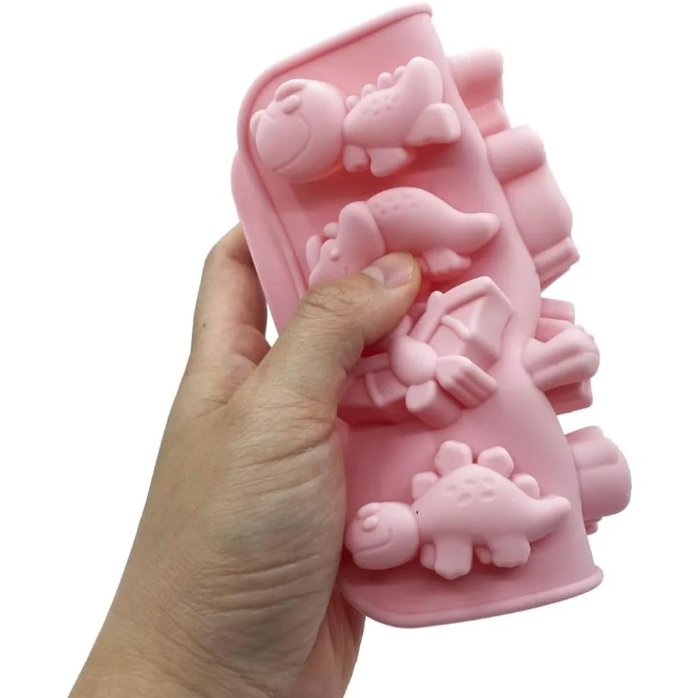 3D Dinosaurier Silikonbackform 12 Mulden DIY Kuchen Schokolade Dessert