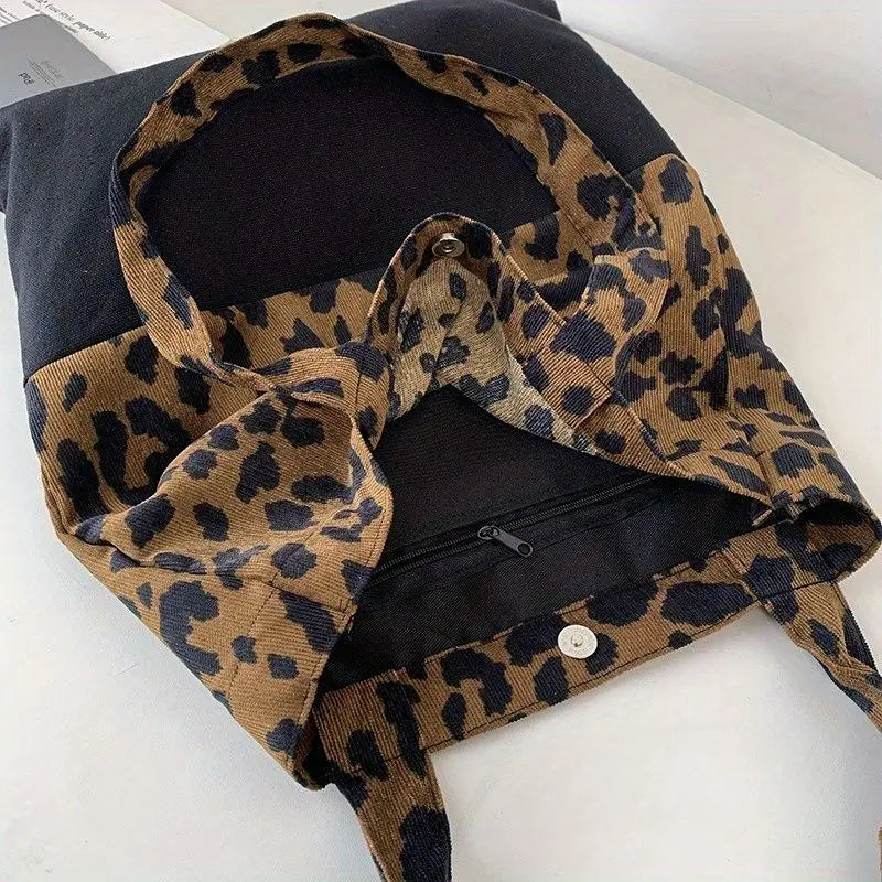 Modische und langlebige Canvas Schultertasche mit Tiermustern