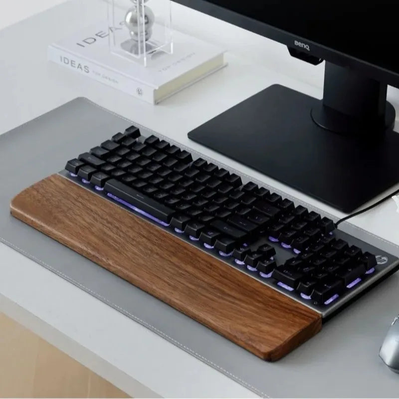 Ergonomische mechanische Holz Tastatur mit Handgelenkauflage