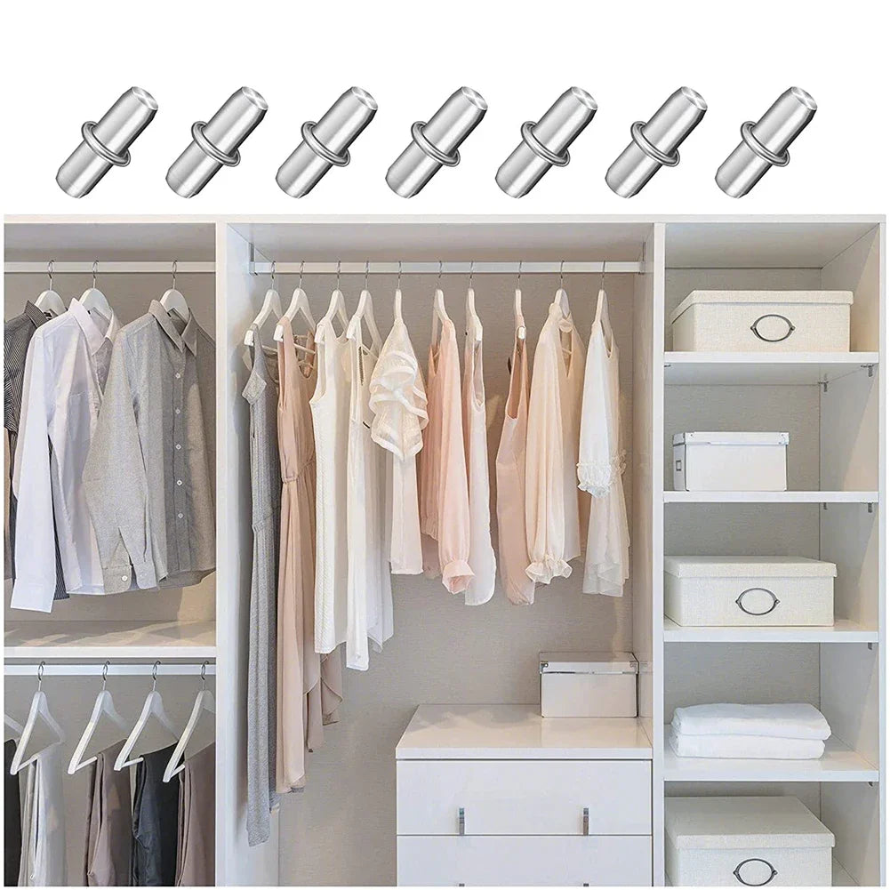 50 Stück Regalstützen Halterung Plattiert für Schrank Möbel – Einfache Montage flexibel