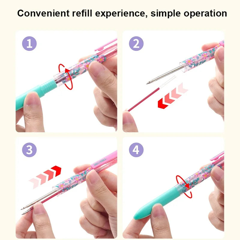 3-in-1 Multi Pen Druckbleistift mit Rot Schwarz Gel-Tinte für Büro Schule