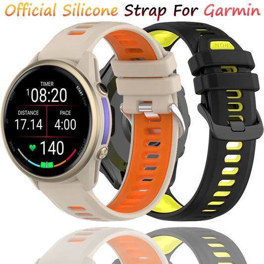 Atmungsaktives Silikonarmband kompatibel mit Forerunner Sportuhren