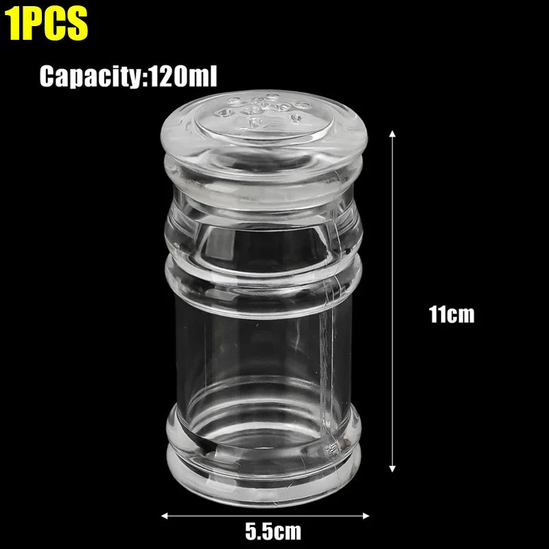 70 110 120 ml Acryl Gewürzgläser Salz Pfeffer Shaker Nachfüllbar