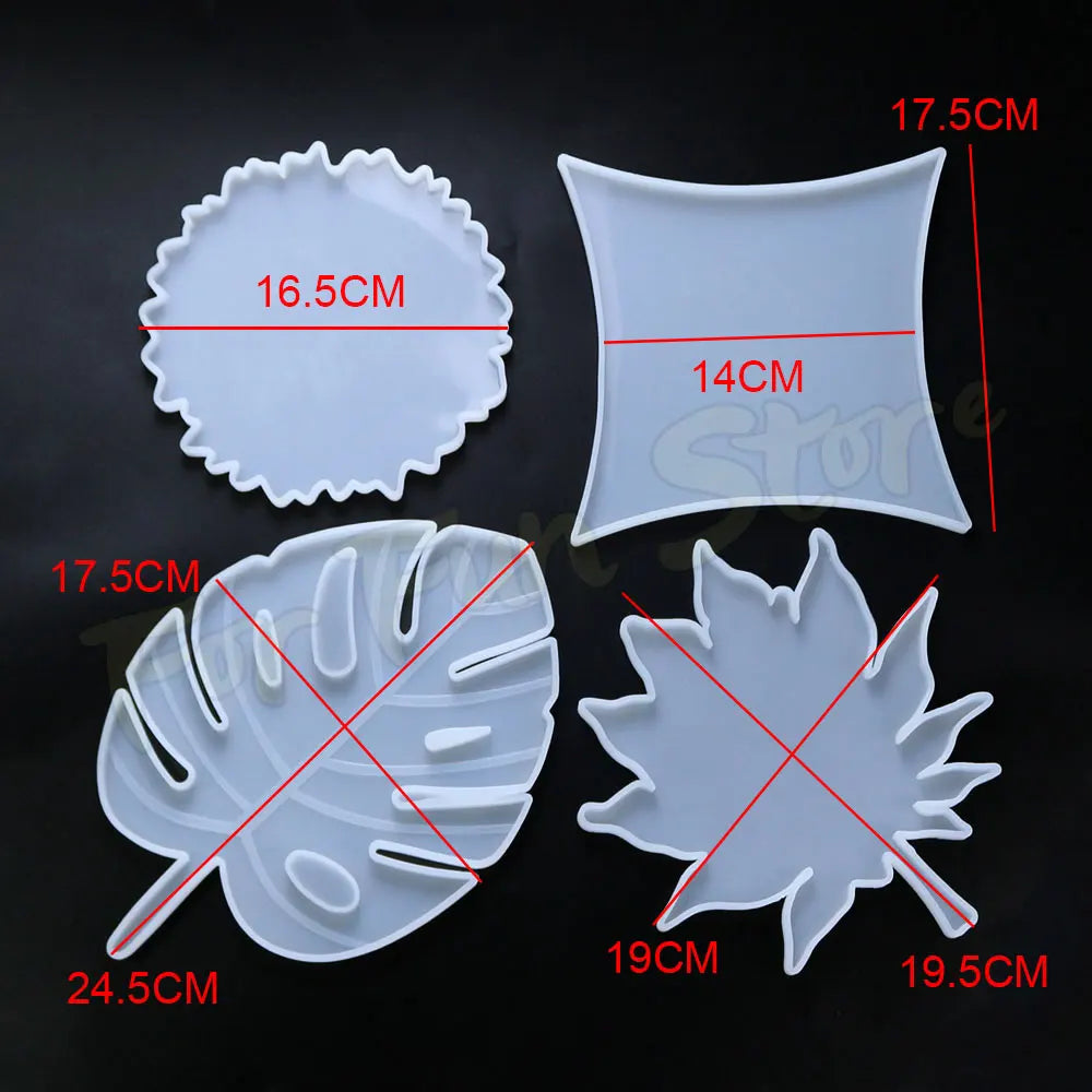 Silikonform Ahornblatt für DIY Epoxidharz Untersetzer Basteln