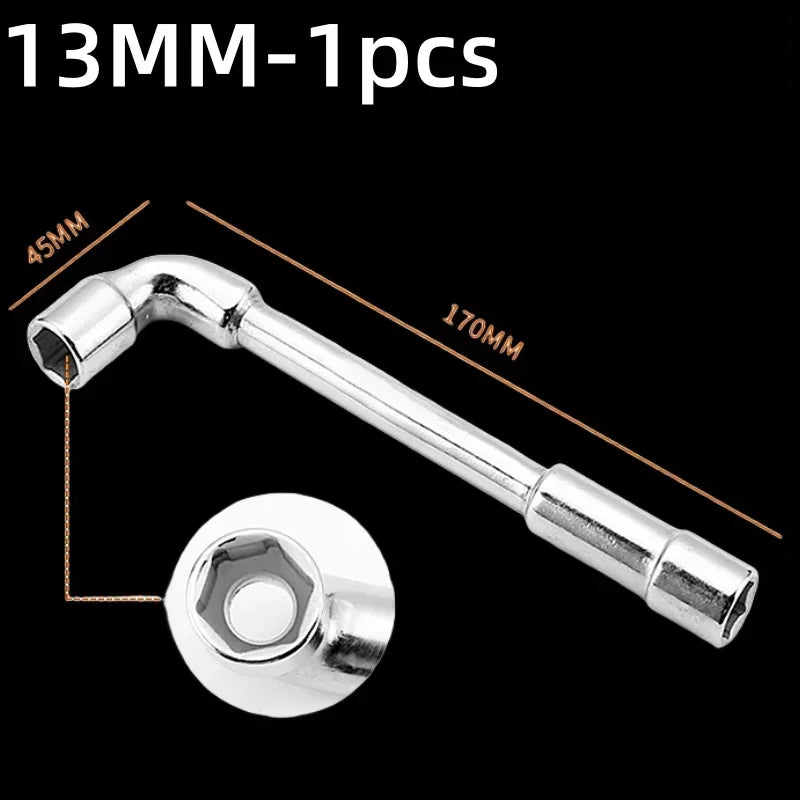Robuster L-förmiger Hexagon Steckschlüssel 6-15mm – Kraftsparend - präzise
