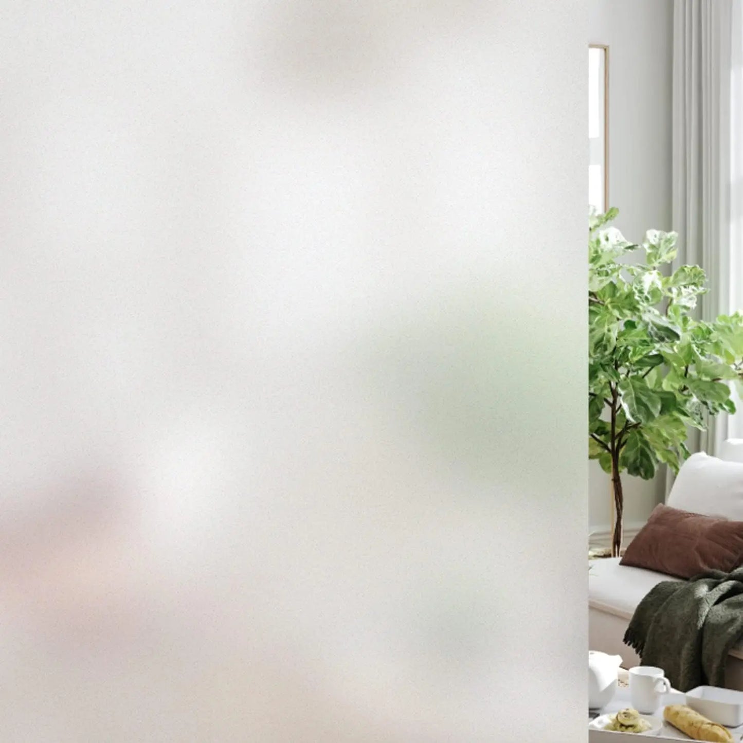 Wiederverwendbare statisch haftende Sichtschutzfolie mit UV Schutz