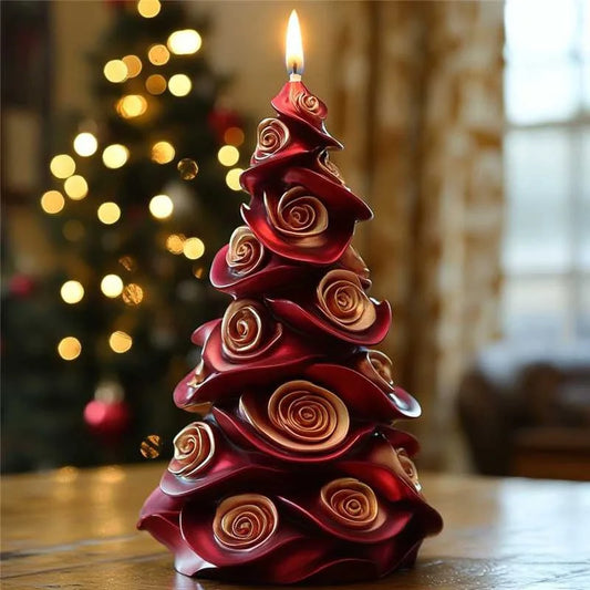 3D Weihnachtsbaum Kerzenform aus Silikon für DIY Dekorationen