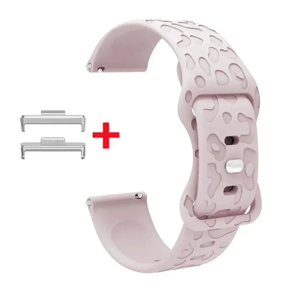 Leopard Print Silikonarmband – stylisch, flexibel - kompatibel mit Huawei Watch Fit 3/4