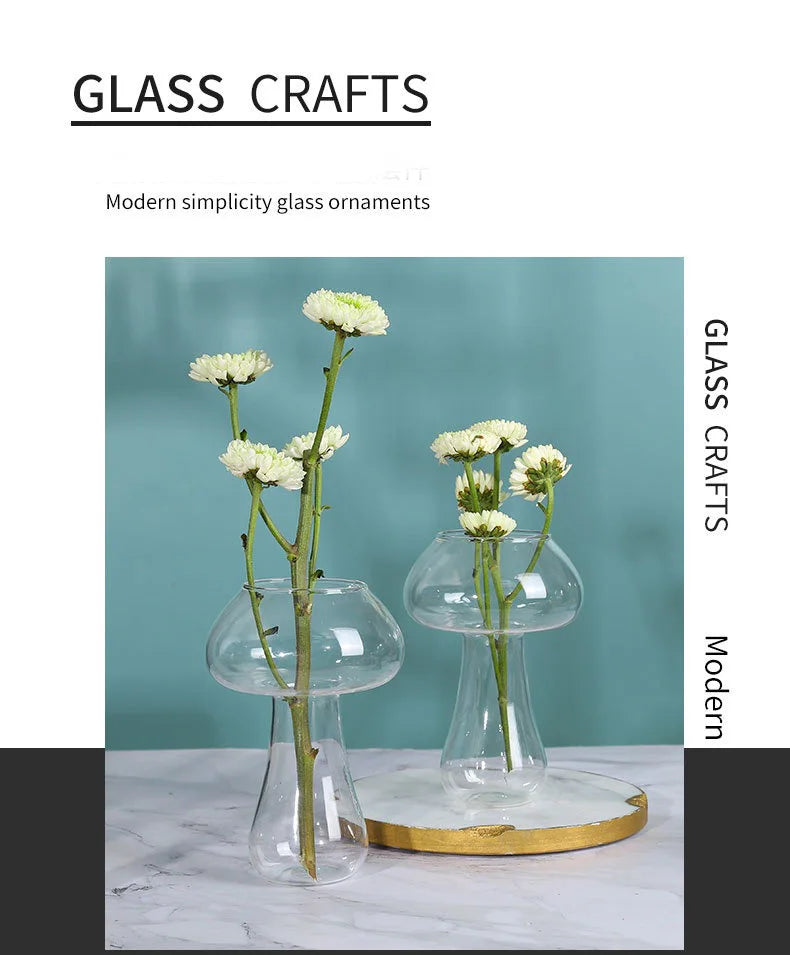 Kreative Pilz Glas Cocktail Trinkgläser im 2er Set