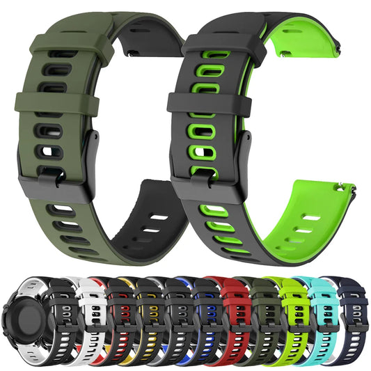 Flexibles Silikonarmband 20/22mm – Komfort - Stil für Huawei, Garmin - Samsung