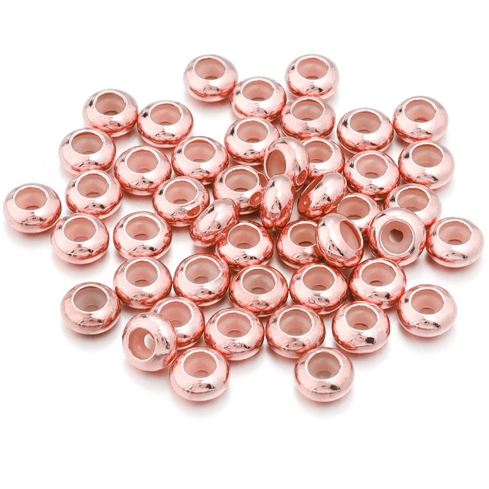 20 Stück Kupfer Crimp Endperlen mit Silikonstopper für DIY Schmuckherstellung-Yabubest - Home & More