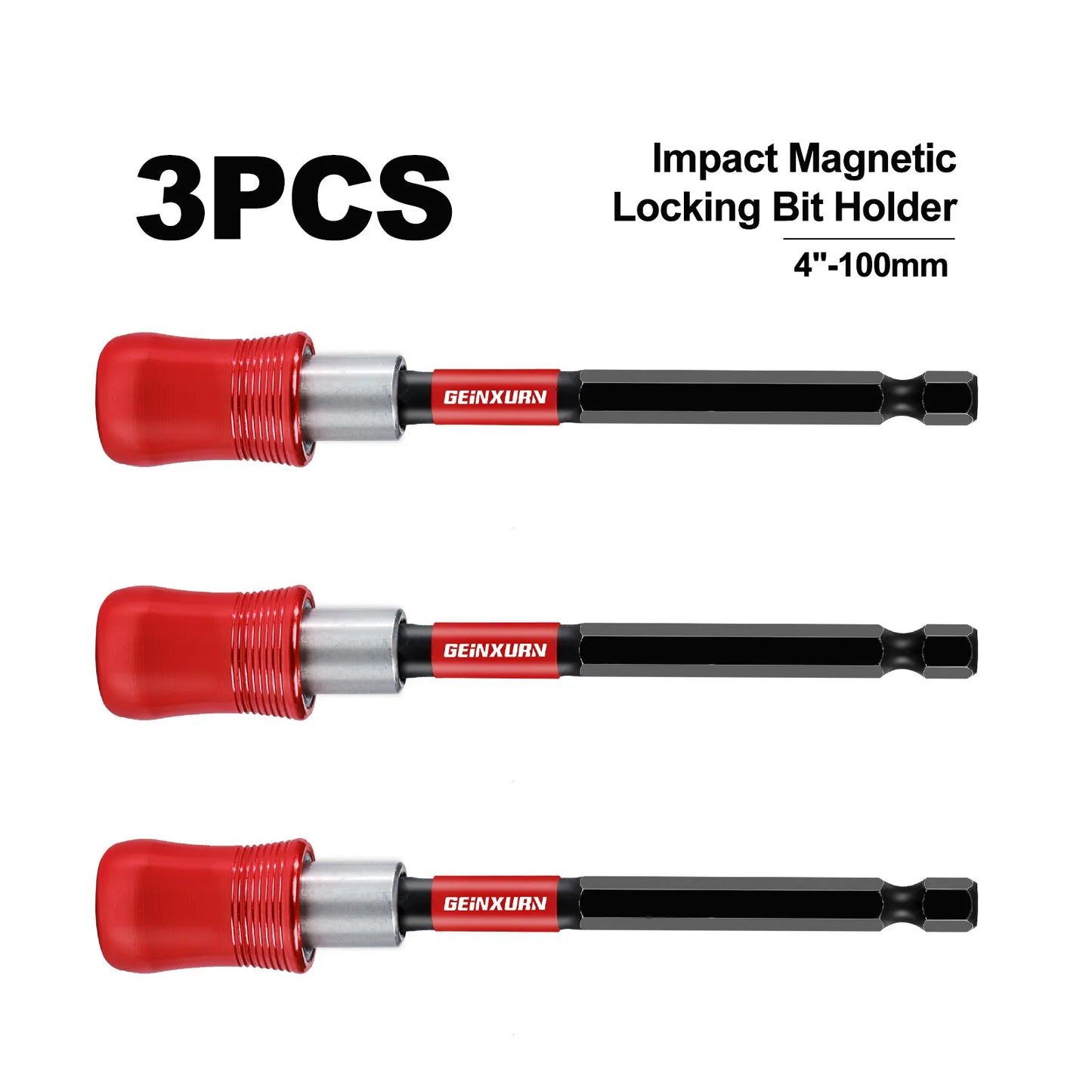 4 Zoll Magnet Bithalter Set für Schlagschrauber - Schnellwechsel Bits