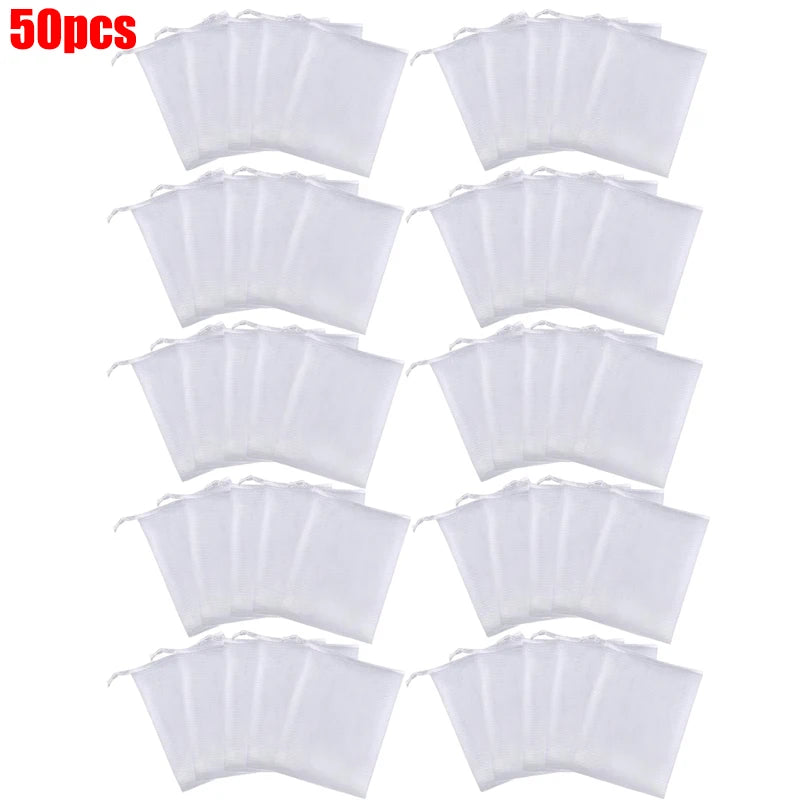 Schaumnetz mit Kordelzug für sanfte Gesichtsreinigung 5 bis 100 Stück