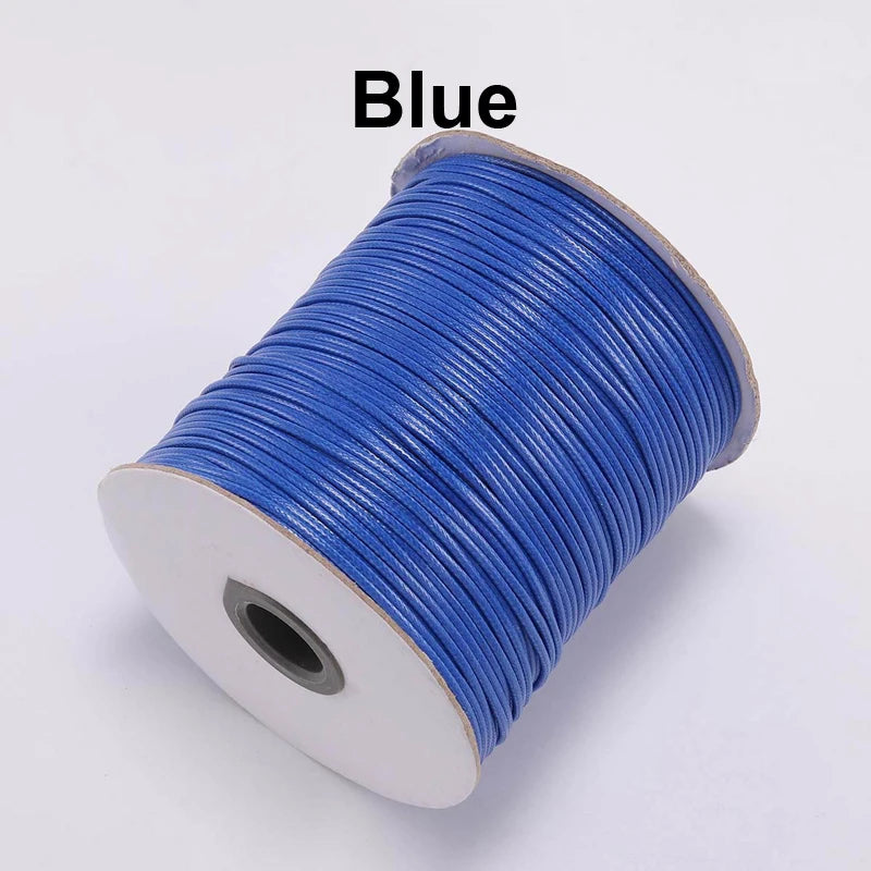 Vielseitige gewachste PU Leder Schnur für DIY Schmuck 20m
