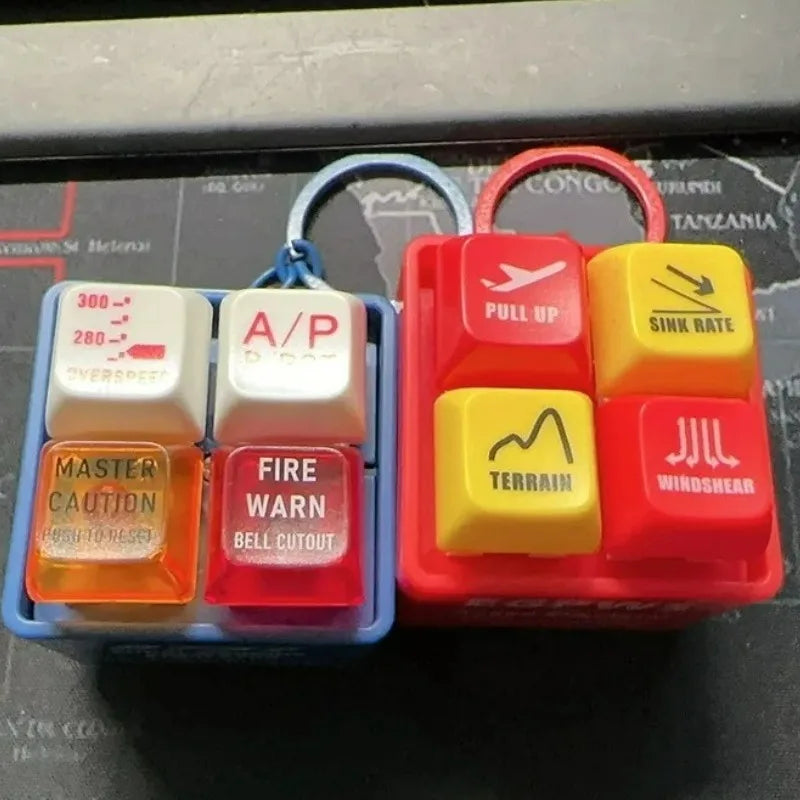 Tragbarer Flugzeug Notfall Sound Simulator Schlüsselanhänger aus Kunststoff-Yabubest - Home & More