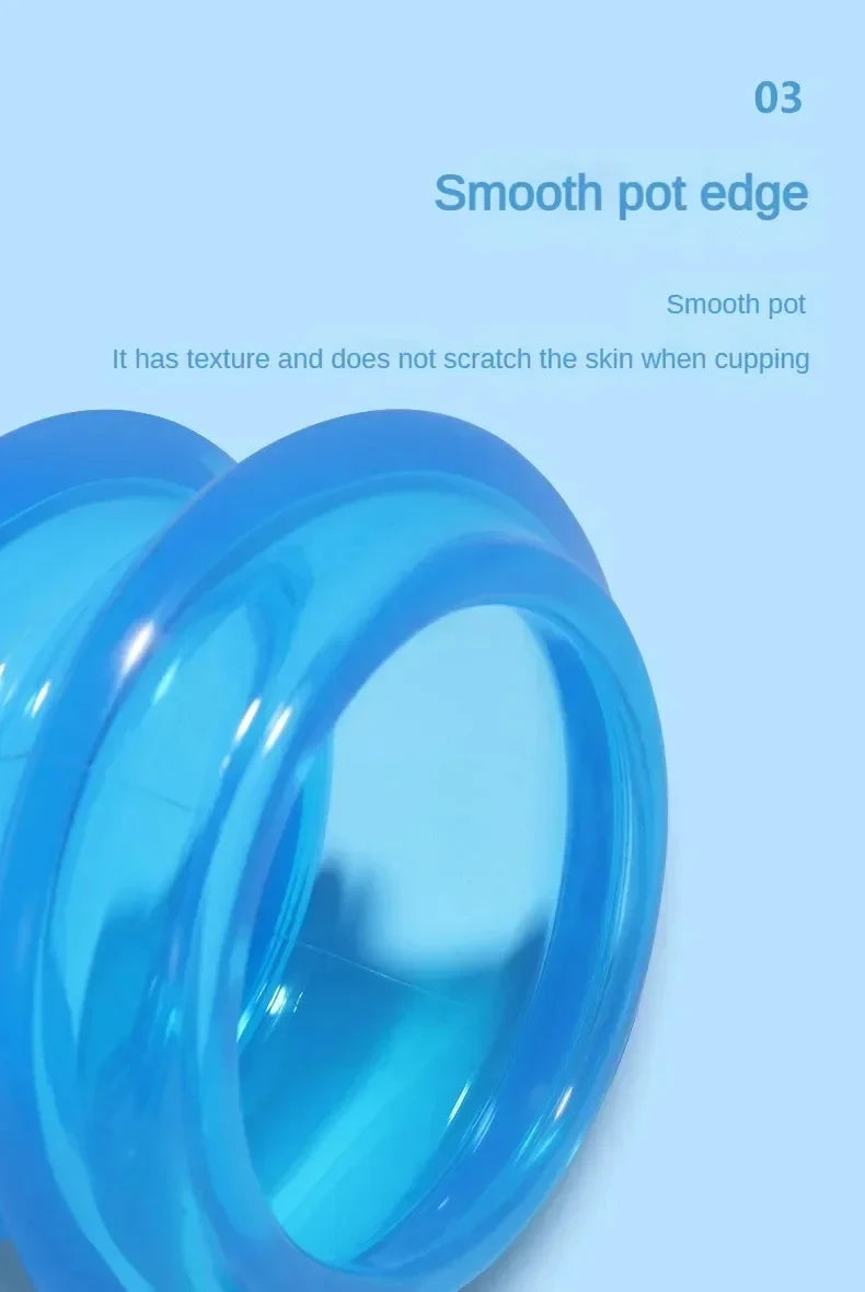 Silikon Schröpf Set zur Körpermassage und Anti Cellulite Therapie