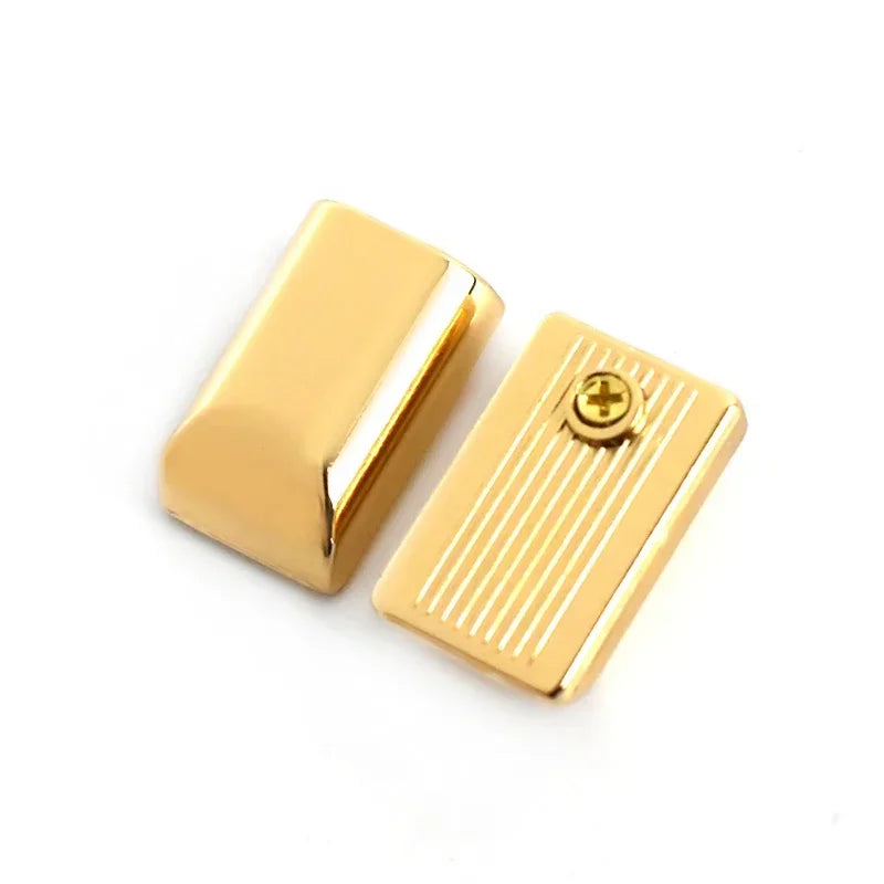 Metall Reißverschlussenden Clip Schnallen Set mit Schrauben für Taschen Gurte DIY 10/20 Stück