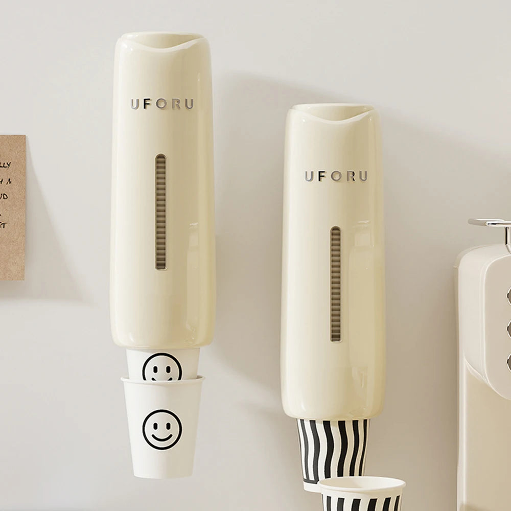 Wandmontierter Einweg Becherabzieher für Haushalt und Wasserspender