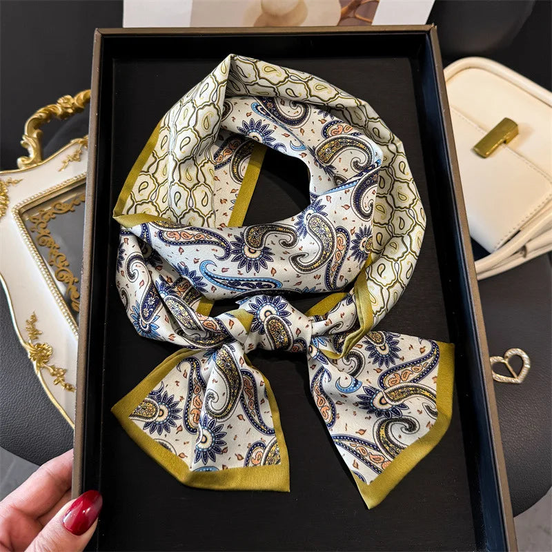 Dünner Seidenschal für Frauen – Multifunktionales Halstuch-Yabubest - Home & More