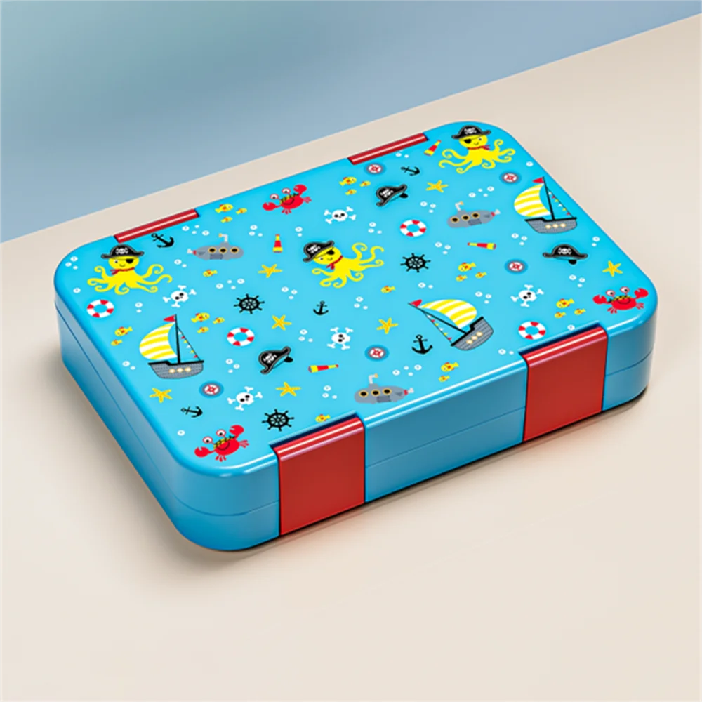 Niedliche Kinder Bento Box: 2-fach, Mikrowellengeeignet, Auslaufsicher