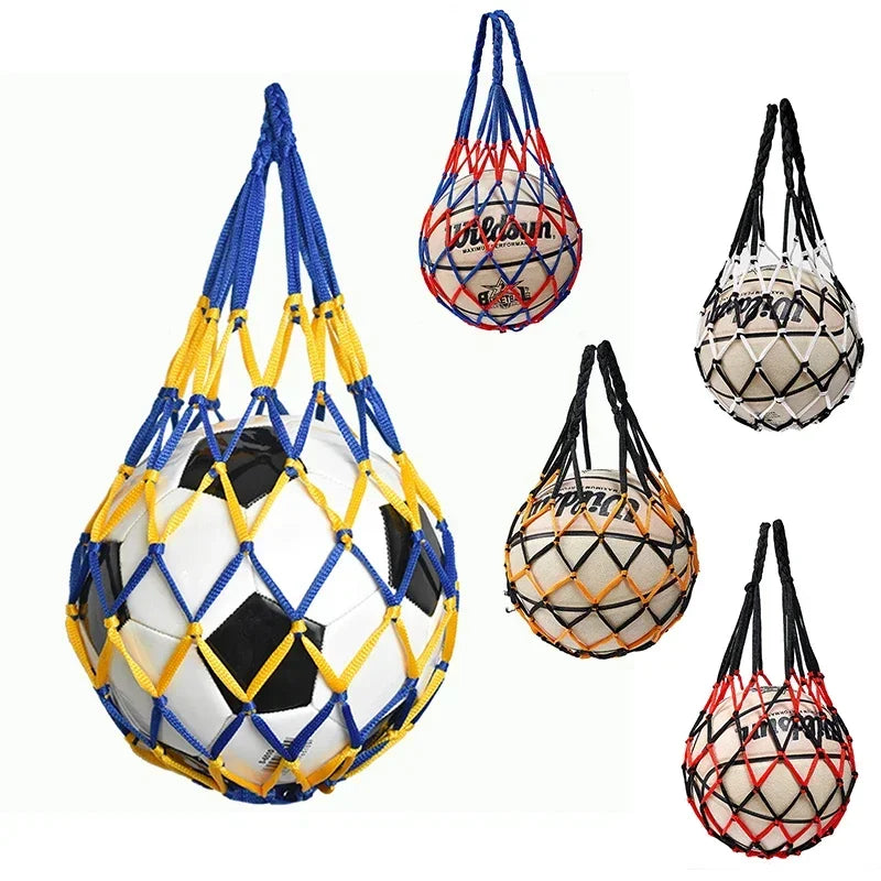 Fußball Netz Tasche aus Nylon für Sport Ball Aufbewahrung Tragbar