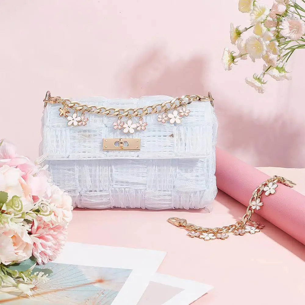 Handgelenk Telefon Charme Kette Blume Kirschblüte Tasche Verlängerung