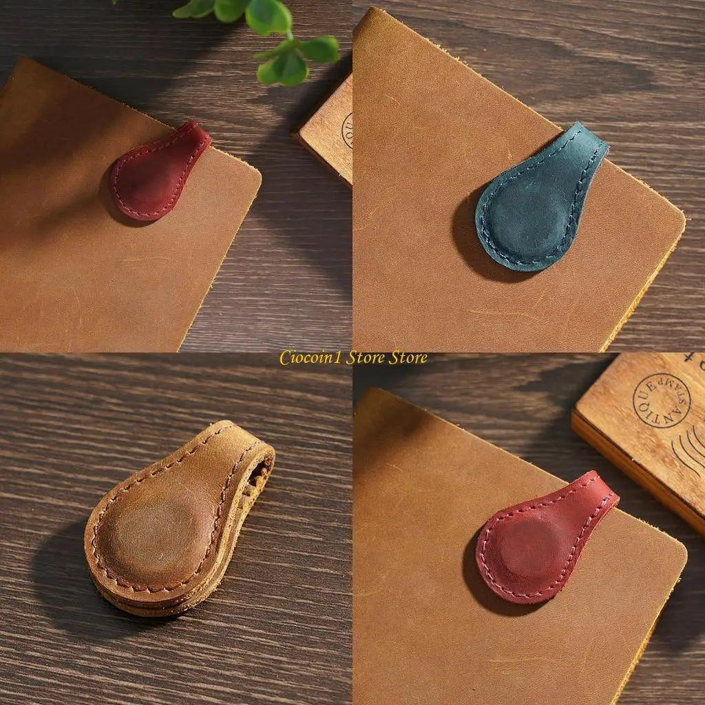 Tragbares Lesezeichen aus Leder mit Magnetverschluss für Buchseiten