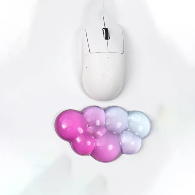 Ergonomisches Cloud Silikongel Tastatur - Maus Handgelenkauflage Set