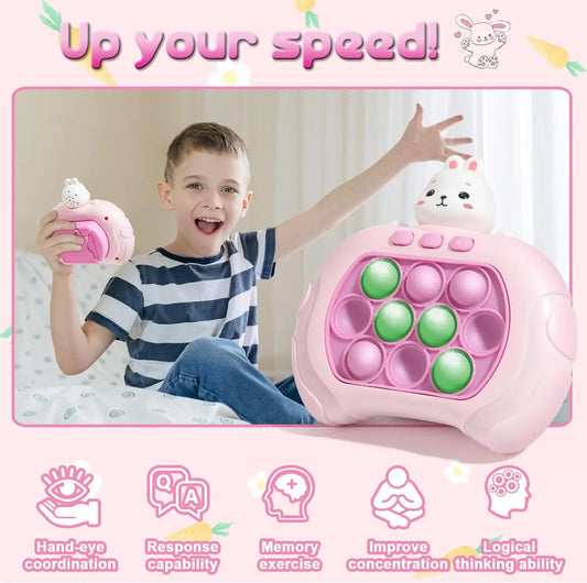 Quick Push Bubble Game mit Licht - Sound für Kinder - Erwachsene Stressabbau