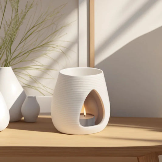Schwarze Kerze ätherische Öl Lampe mit Weihrauch Brenner und Diffusor