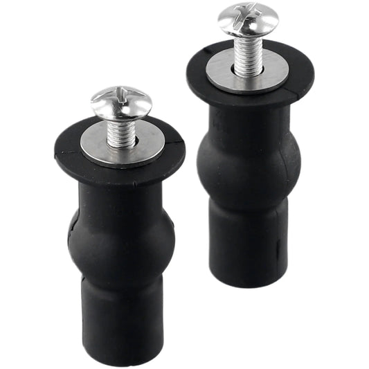 2er-Pack Universelle Toilettensitz Schrauben mit Gummi Scharnieren