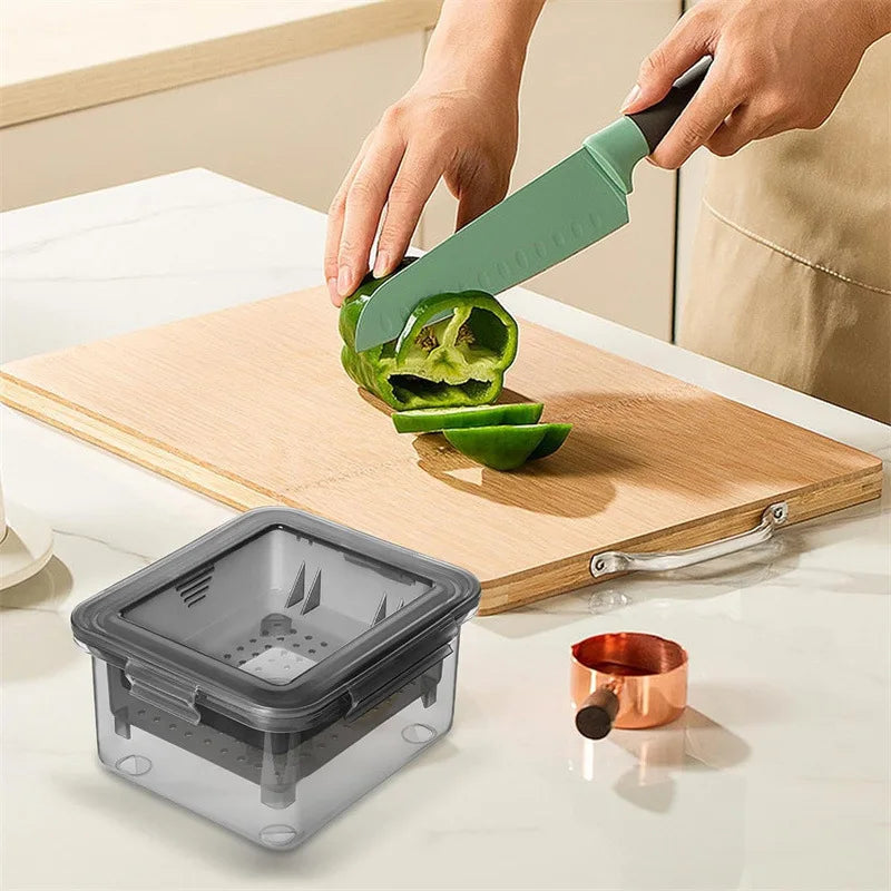 Kunststoff Tofu Presse Set mit Käsetuch für hausgemachten Tofu