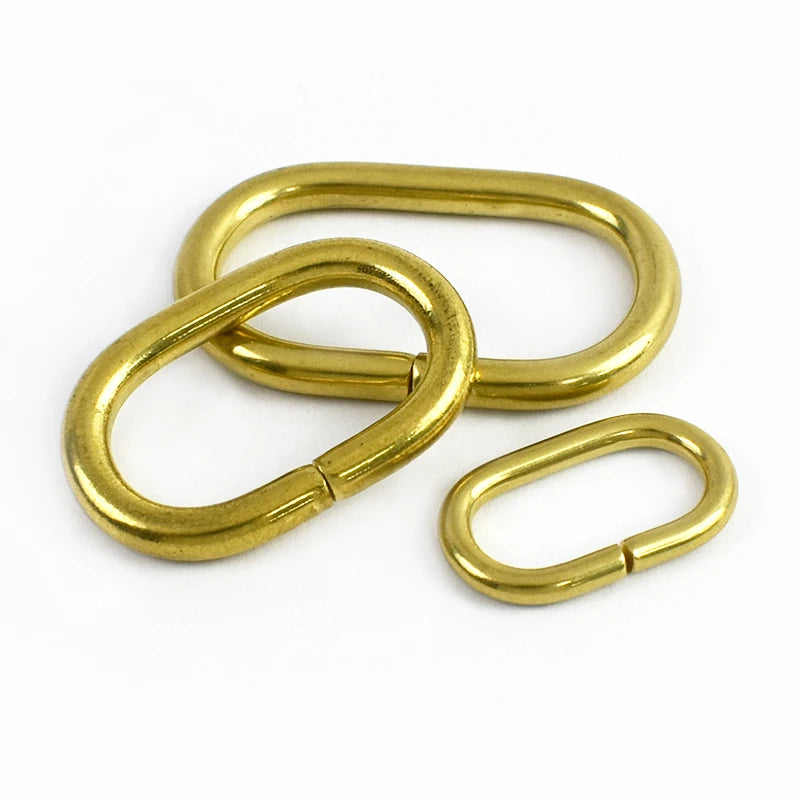 Metall O Ring Schnalle oval 2 bis 10 Stück für Taschen Gürtel Karabiner