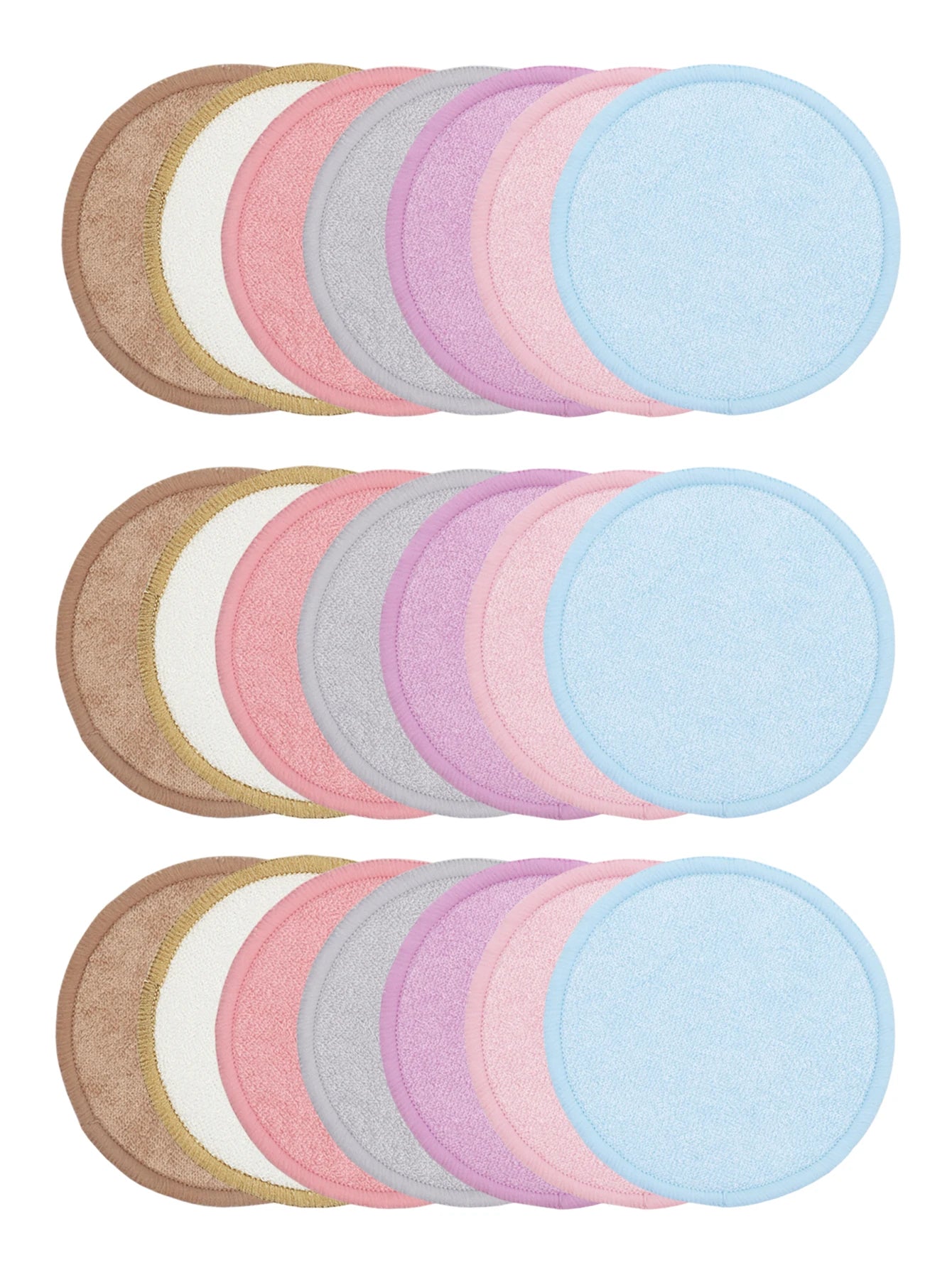 Weiche wiederverwendbare Make-up-Entferner-Pads aus Bambusfaser