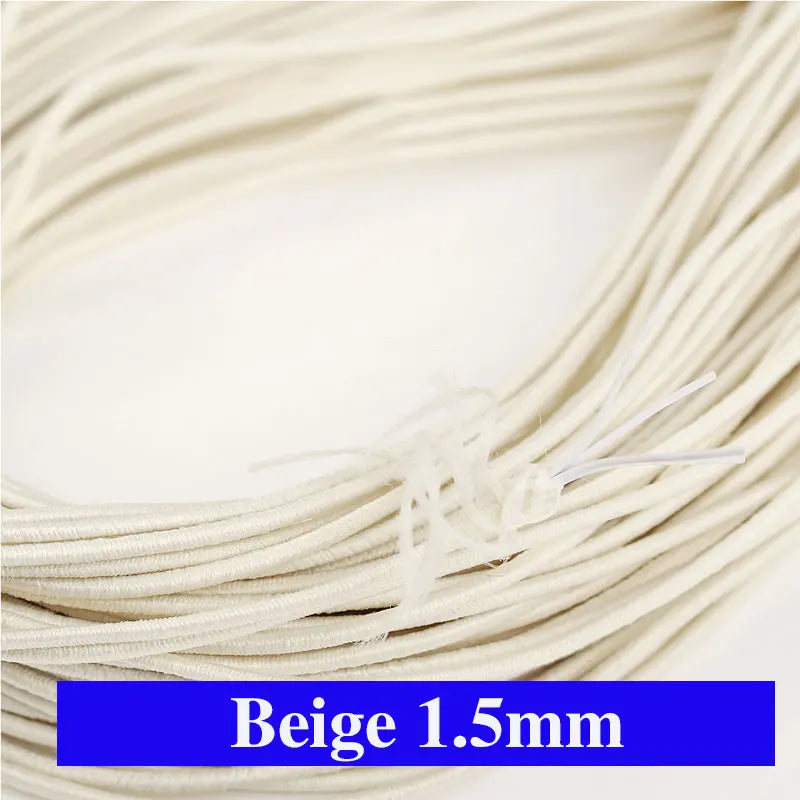 Buntes 1,5mm Gummiband für DIY Nähen Schmuck Bastelprojekte